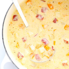 three potato soup recipe