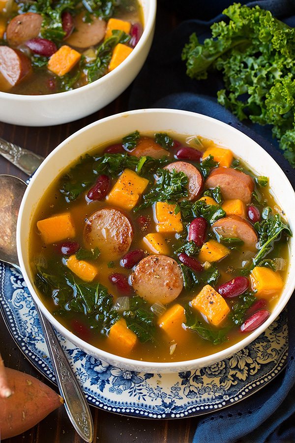 turkey sausage kale and sweet potato soup recipe