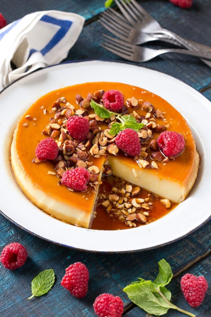 vanilla almond flan recipe