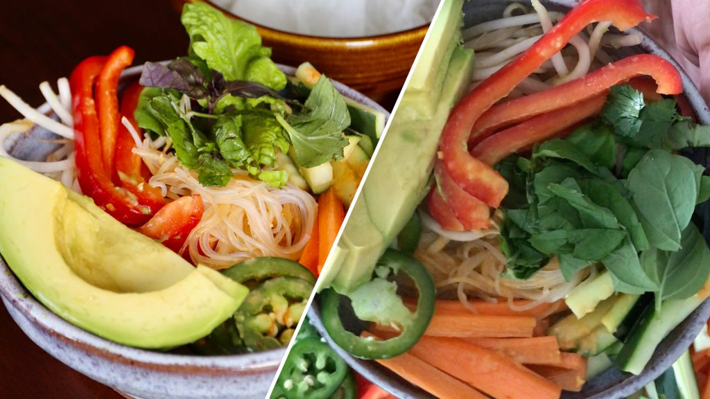 vegan spring roll in a bowl recipe