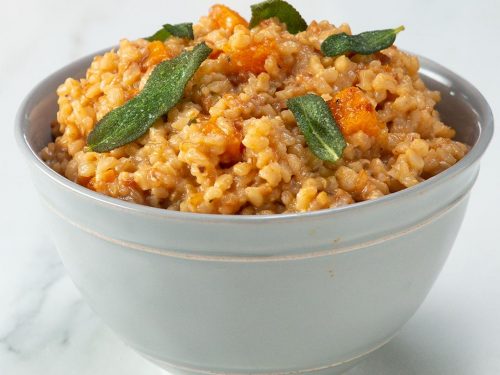 baked butternut squash “risotto” recipe