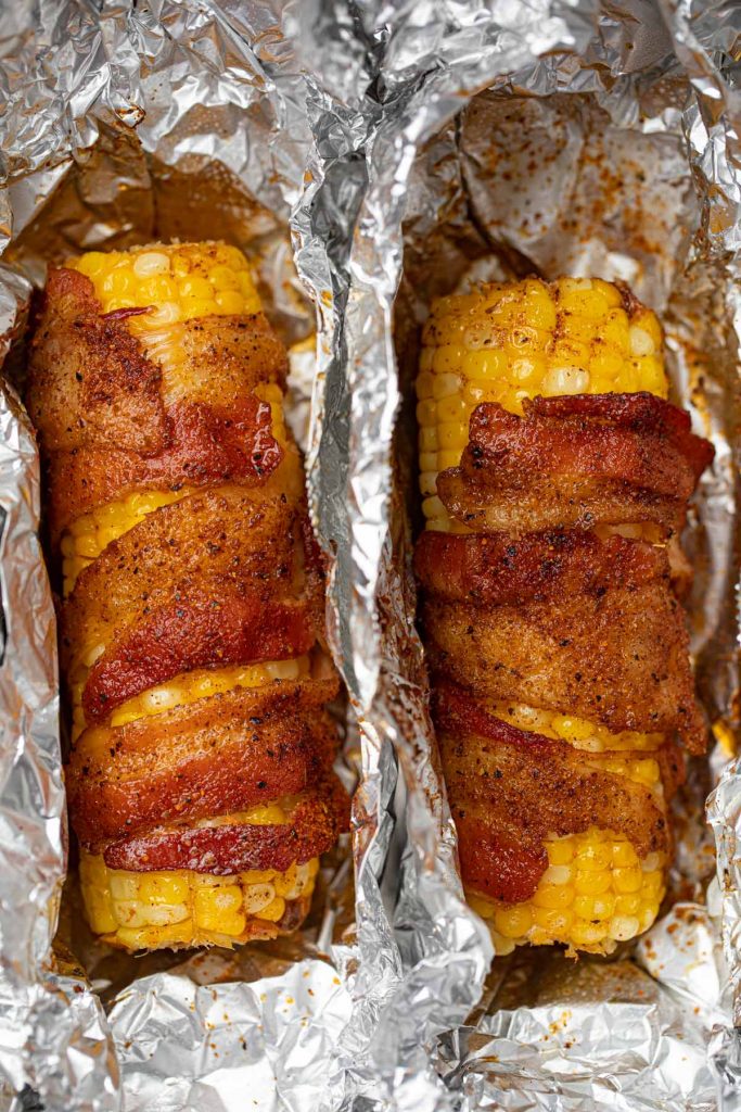 bbq bacon wrapped corn on the cob recipe