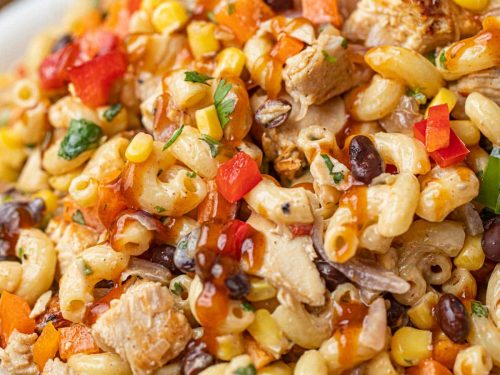 bbq chicken pasta salad recipe