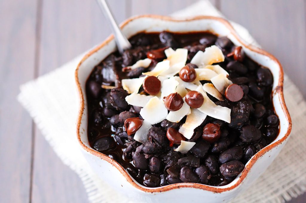 black bean chili with chocolate and coconut recipe