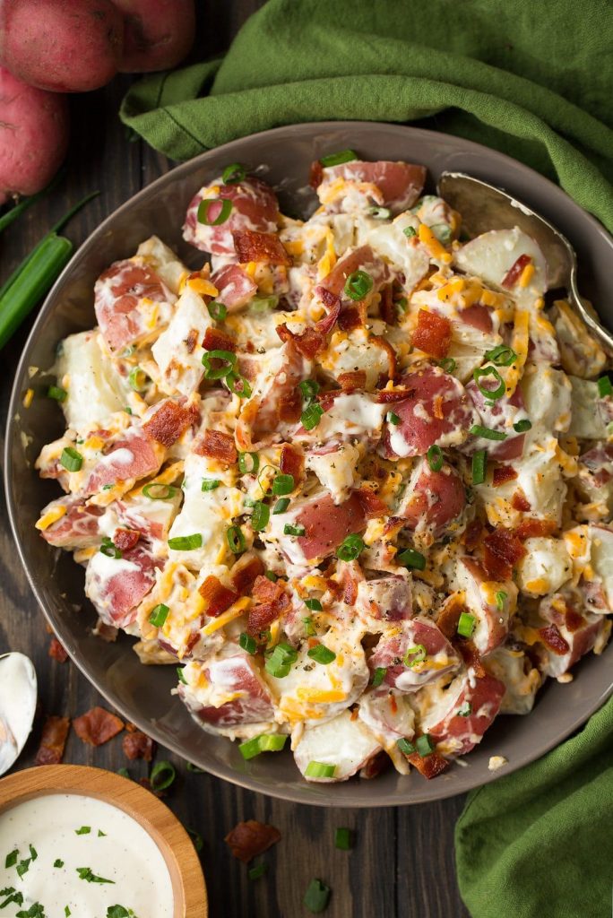 cheddar bacon ranch potato salad recipe