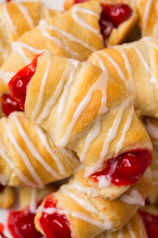 5-Ingredient Cherry Almond Crescent Rolls Recipe