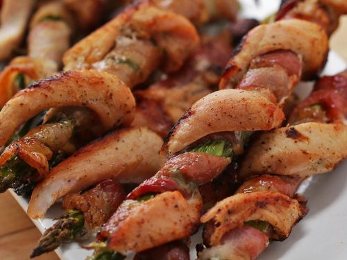 chicken bacon asparagus twists recipe