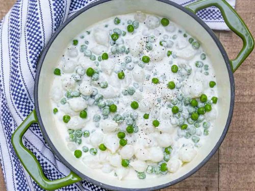 creamed peas and onions recipe