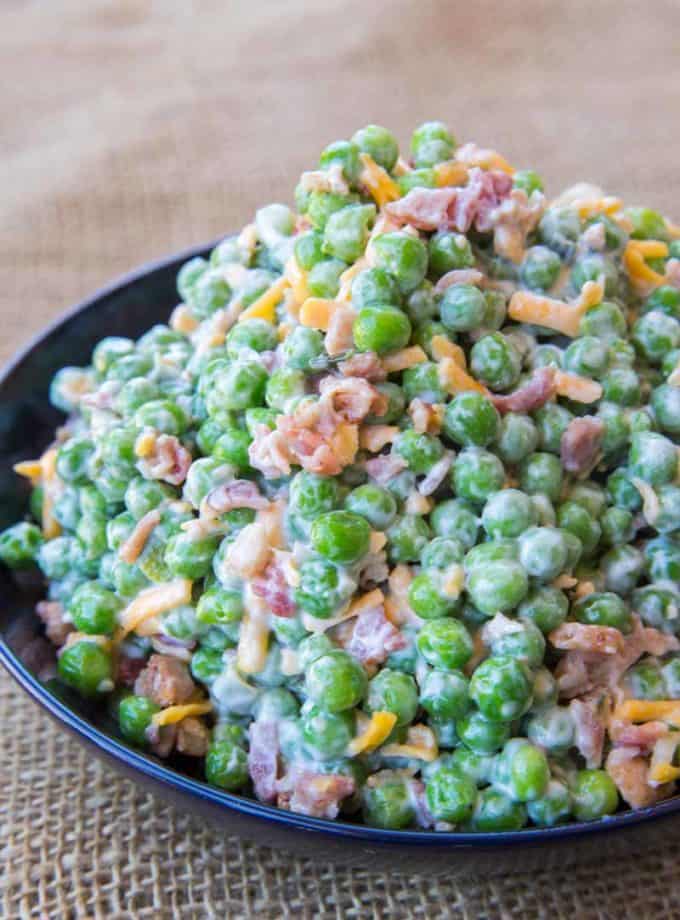 Creamy Bacon Pea Salad Recipe