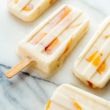 creamy peach & honey popsicles recipe