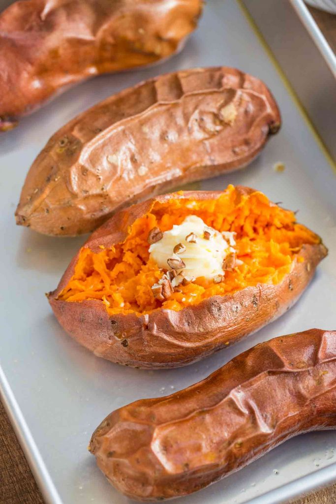easy baked sweet potatoes recipe