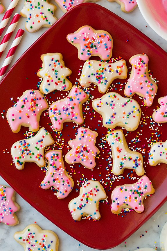 frosted circus animal cookies recipe