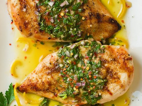 grilled cumin chicken with chimichurri sauce recipe