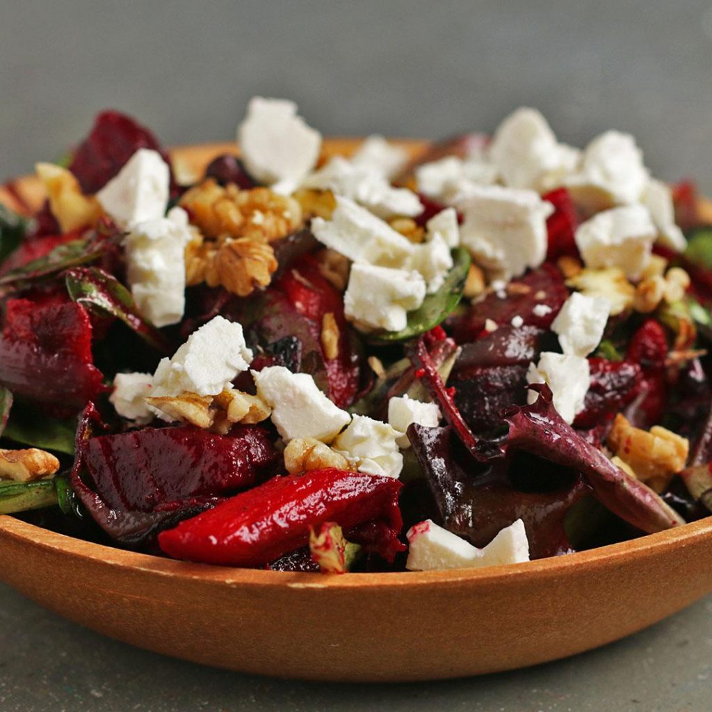 hearty roasted veggie salad recipe