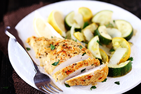 hummus-crusted chicken recipe