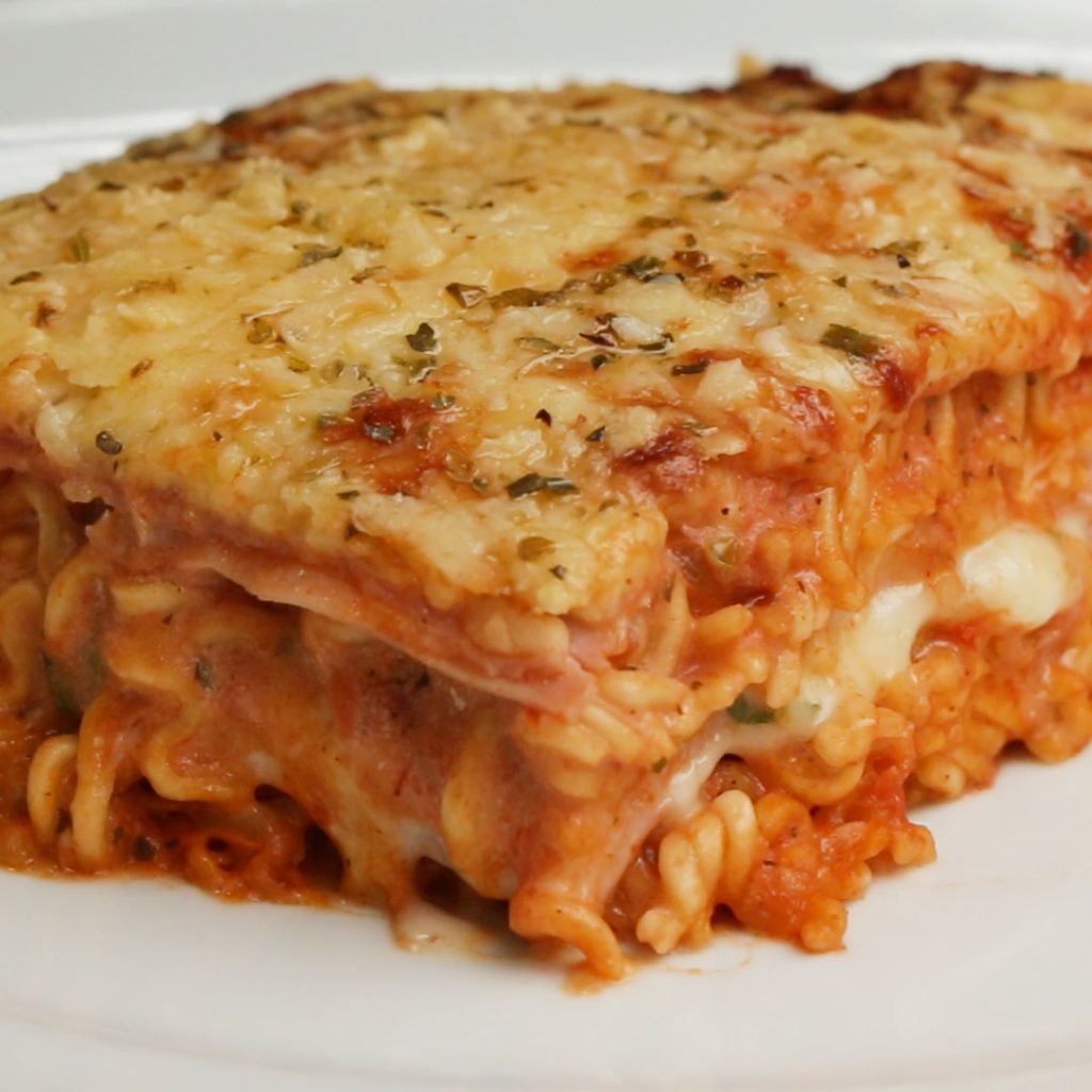 instant noodle lasagna by tasty demais recipe