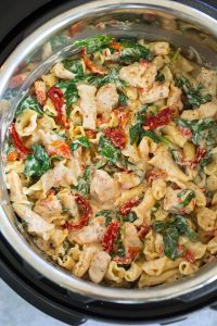 instant pot creamy tuscan chicken pasta recipe