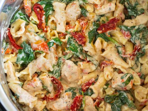 instant pot creamy tuscan chicken pasta recipe