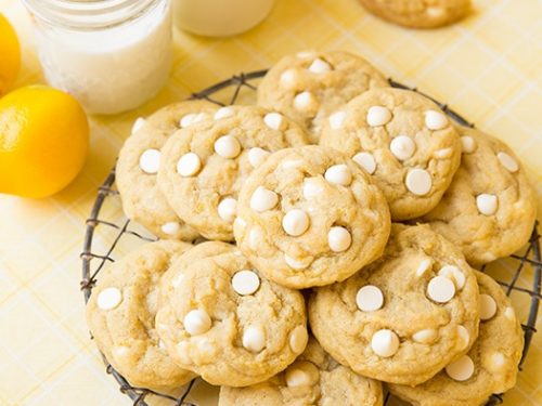 lemon white chocolate chip cookies recipe
