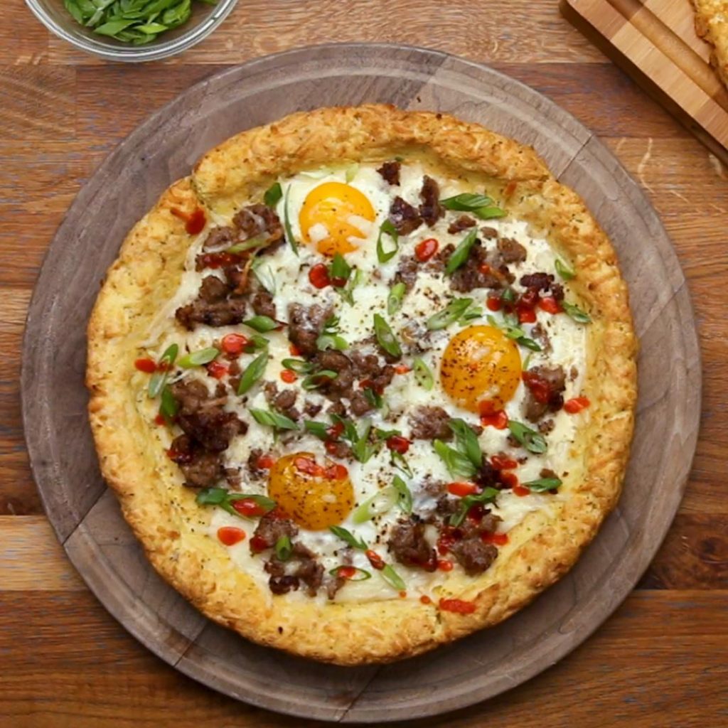 flourless potato crust breakfast pizza recipe