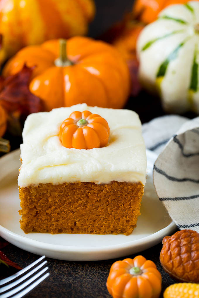 pumpkin cake with cream cheese frosting recipe