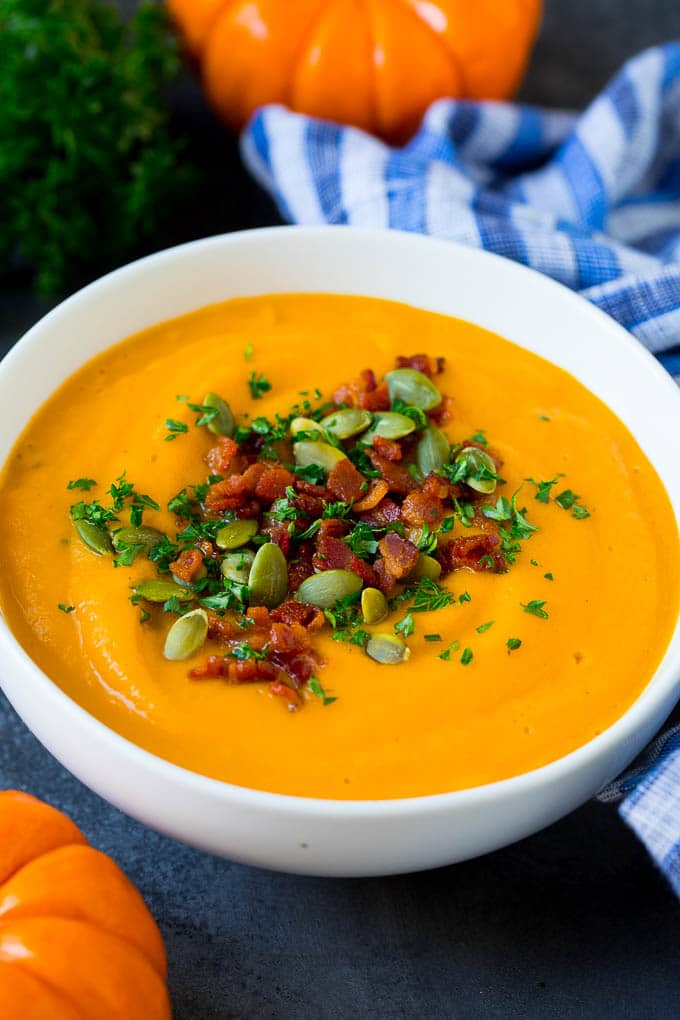 pumpkin soup with bacon recipe