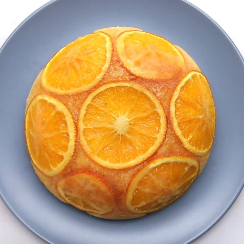 rice cooker orange upside-down cake recipe