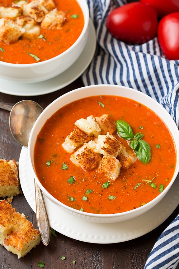 Roasted Tomato Basil Soup Recipe