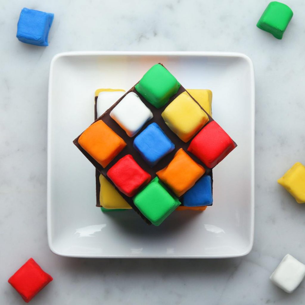 rubik’s cube cake recipe