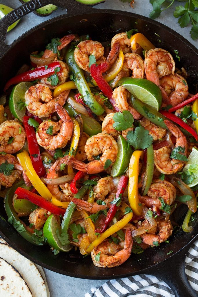 shrimp fajitas recipe