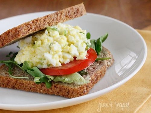 skinny low-yolk egg salad recipe