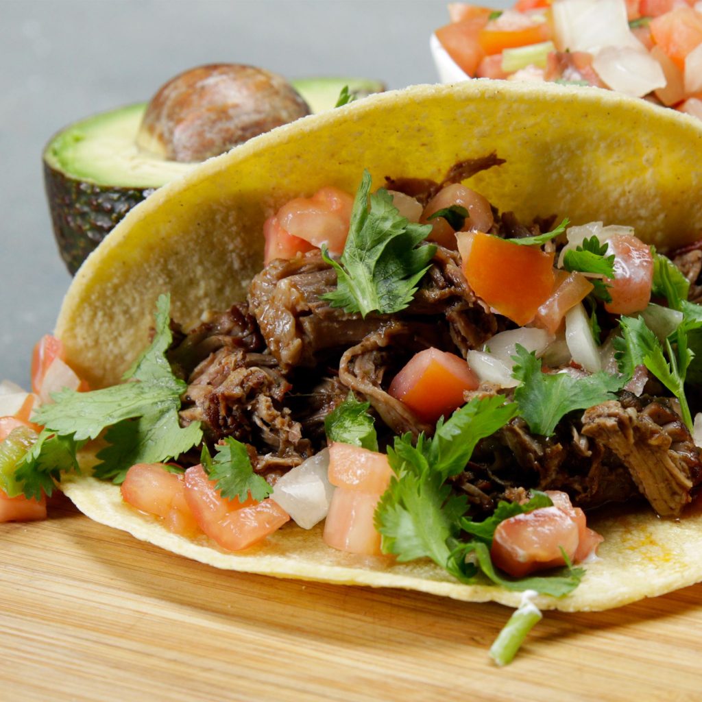 slow cooker barbacoa-style beef tacos recipe