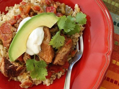slow cooker pork and green chile stew recipe