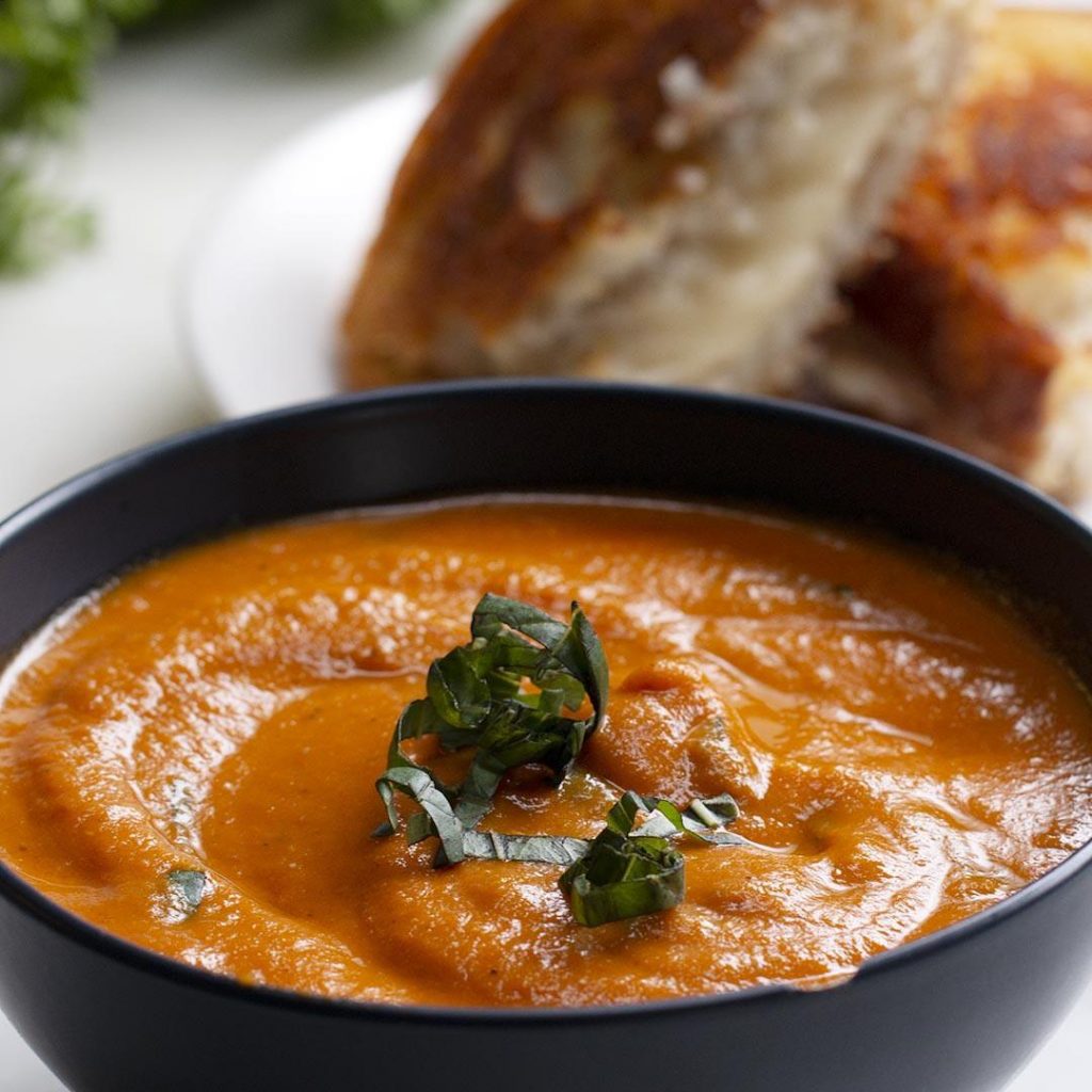 slow-cooker roasted tomato basil soup recipe