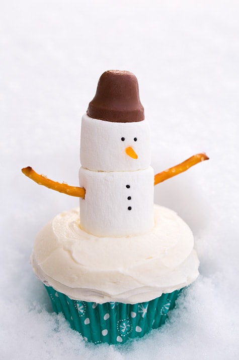 Frosted Snowman Cupcake Molds - Baking Bites