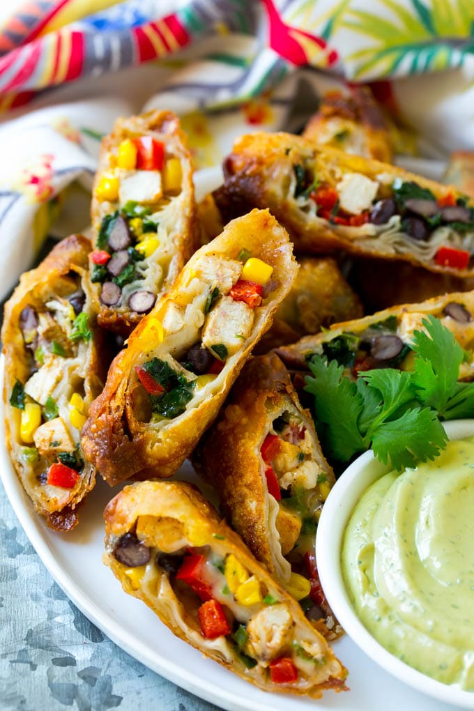 southwestern egg rolls recipe