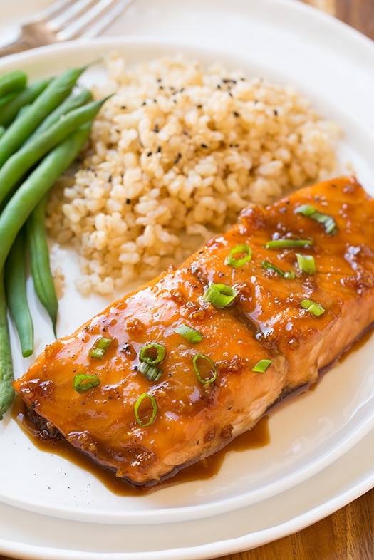 soy-maple glazed salmon recipe