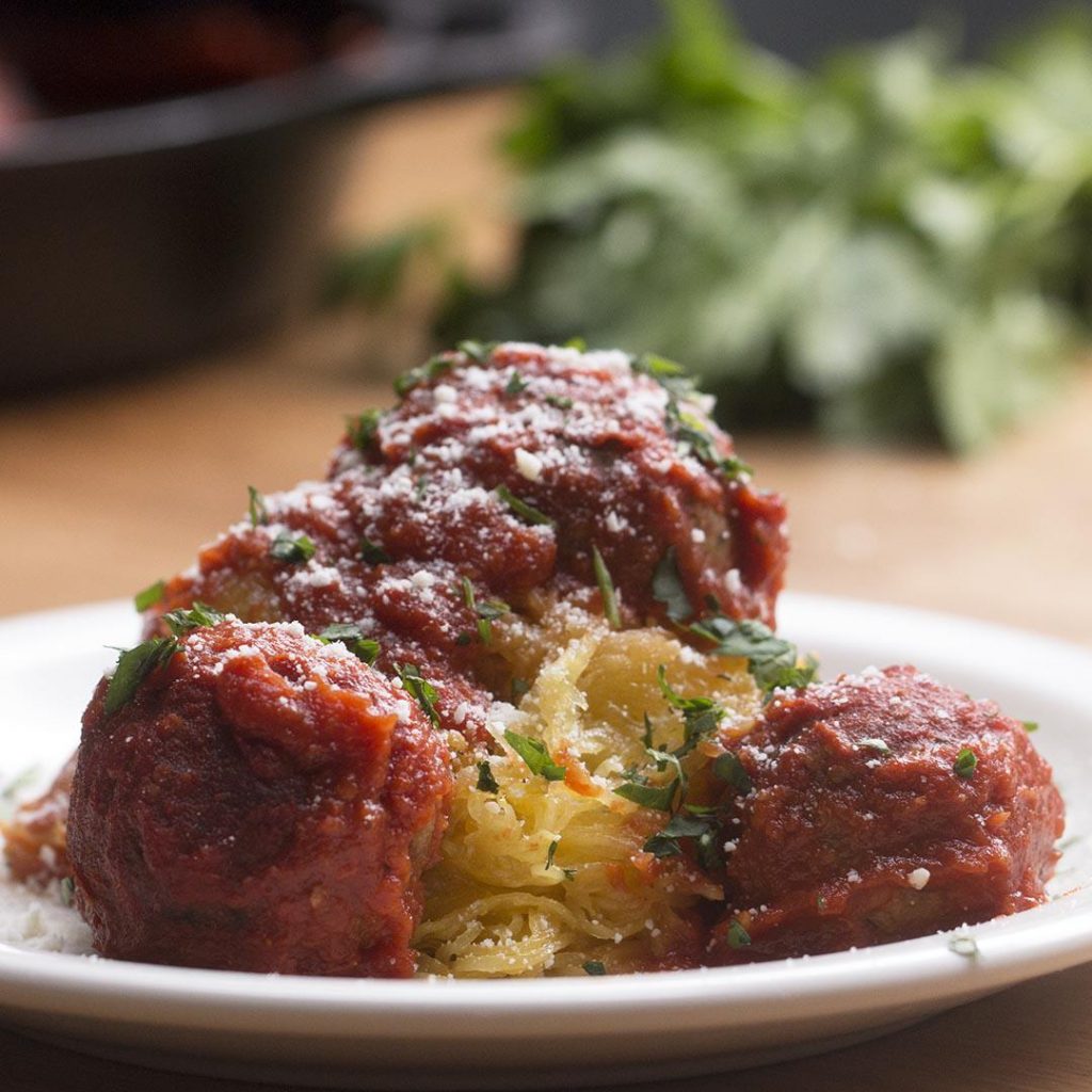spaghetti squash and eggplant meatballs recipe