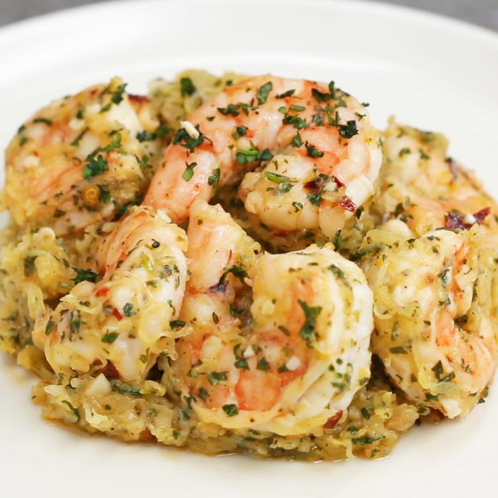 spaghetti squash shrimp scampi recipe