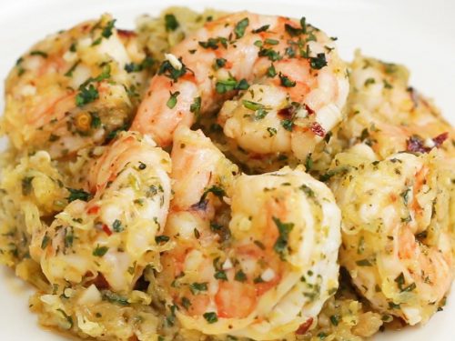 spaghetti squash shrimp scampi recipe