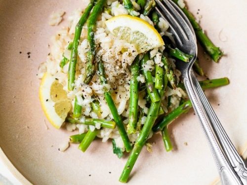 spring asparagus risotto recipe