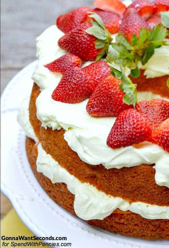 strawberries and cream cake recipe