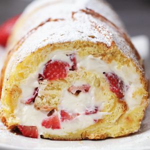 strawberry cheesecake french toast roll recipe