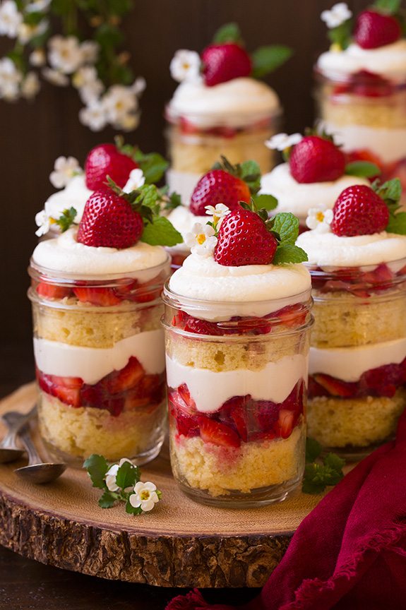 strawberry shortcake trifles recipe
