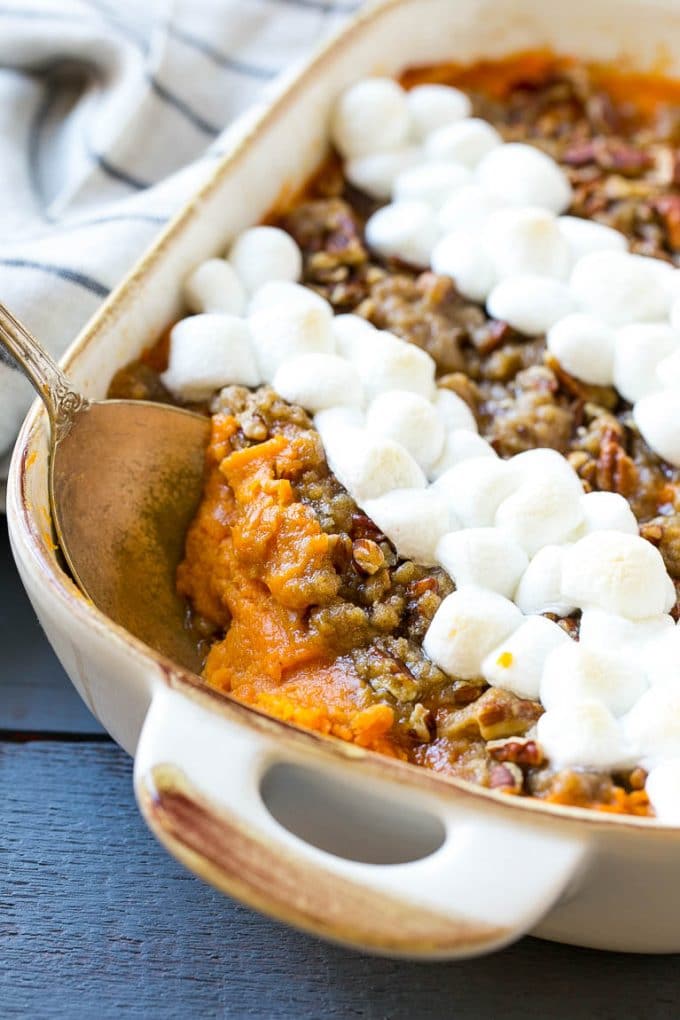 sweet potato casserole with marshmallows recipe