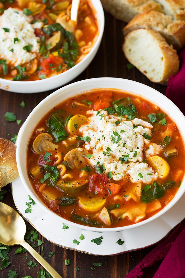 vegetable lasagna soup recipe