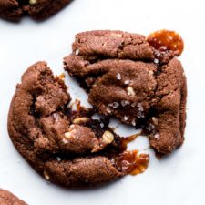 caramel stuffed nutella cookies recipe