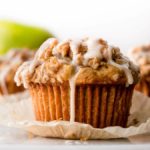 glazed apple crumb muffins recipe