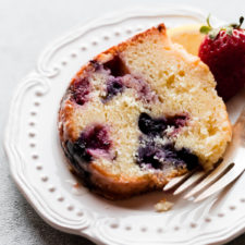 lemon berry yogurt cake recipe