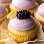 lemon cupcakes with blackberry cream cheese frosting recipe